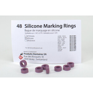 Silikon Ringe 8,0mm violett 48St