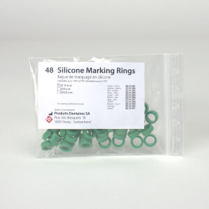 Silikon Ringe 10mm grün  48St