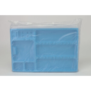 Disposable Plast.Tray blue 18x28cm 400St