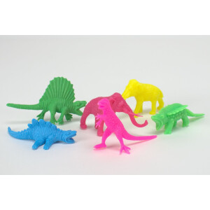 Urwelttiere Dinos aus Hartplastik 50St