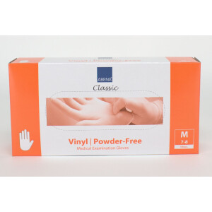 Vinyl Handschuhe pdfr transpar. M  100St