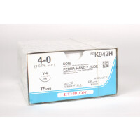 PH-Seide schwarz gefl. 4-0 V4 0,75 3Dtz