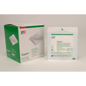 Gazin Mullkompressen 5x5cm 8F 25x2St