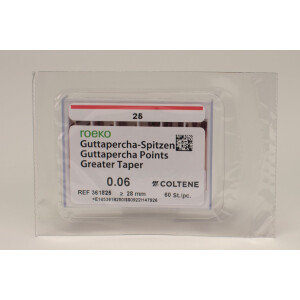 Guttaperchasp. Greater Taper 6/25 Pa