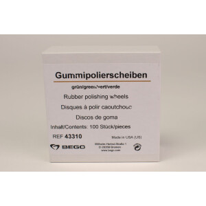 Gummipolierscheiben grün  100St