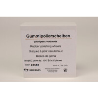 Gummipolierscheiben grün  100St