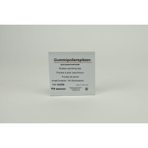 Gummipolierspitzen grün  100St